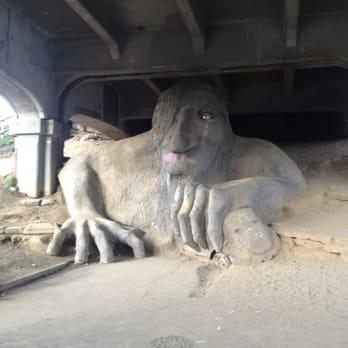 Fremont Troll - He's crying now. - Public Art Near Me - Seattle, Washington