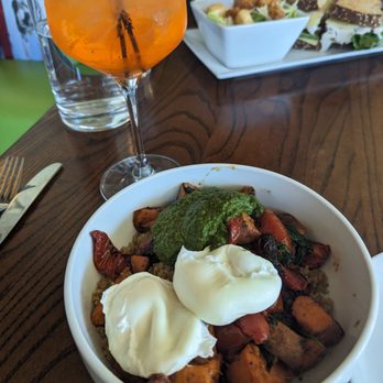 The Daily Kitchen & Bar - Brunch quinoa bowl and an aperol spritz - New American Near Me - Richmond, Virginia