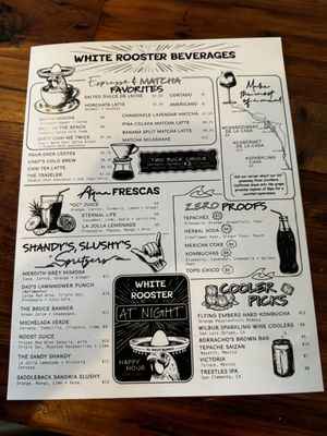 Menu photo 8 The White Rooster Dana Point, CA