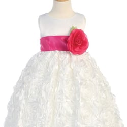 Molly's Hanger - Flower Girl Dress with Floral Ribboned Skirt BL220