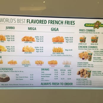 Potato Corner - The menu! - Fast Food Near Me - Santa Clara, California Potato Corner - The menu! - Fast Food Near Me - Santa Clara, California