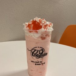 Penguin Rolled Ice Cream and Milk Tea