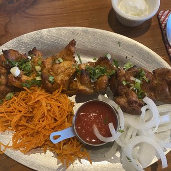 Chayhana Vostok - 3. Chicken Shashlik with Carrot salad - Uzbek Near Me - Sarasota, Florida