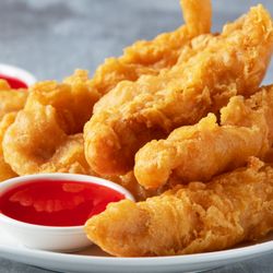 Mr Wong's Chicken & Rice - Chicken Fingers with sauce