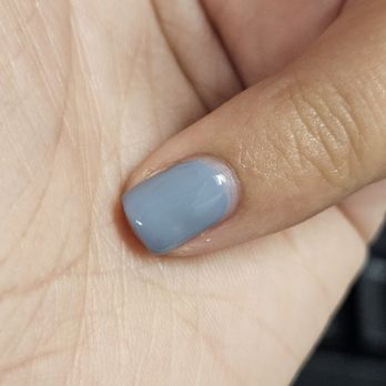 K Nails and Spa  - Polish wasn't applied to the cuticle so it looks like my nails are already growing out - Nail Salons Near Me - Vista, California