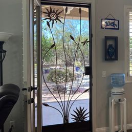 Back door inside Back door inside