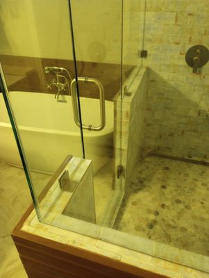Bathroom remodel and Shower conversion - This was an outdated bathroom, now the owners loves the new updated bathroom