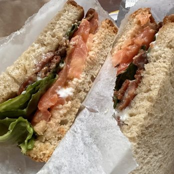 AJ's Bagel and Deli - Bacon lettuce and tomato on rye! - Desserts Near Me - Dover, New Jersey AJ's Bagel and Deli - Bacon lettuce and tomato on rye! - Desserts Near Me - Dover, New Jersey