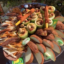 Sandias Locas - Charola de manznas y pepeinos taquitos locos