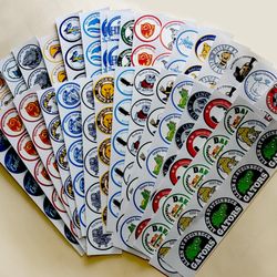 Vasona Printing - Custom waterproof, die cut  stickers.