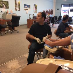 K Nails - Word to the people that want a great massage- get this guy!!  My sister got the best foot and leg massage ever! I was so jealous!