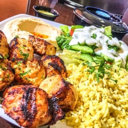 Green Olive - Chicken kabob platter