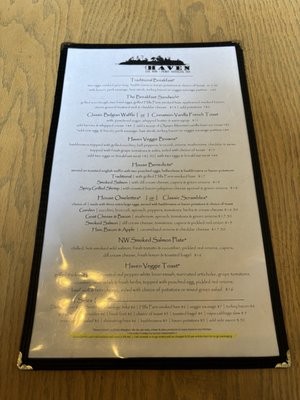 Menu photo 5 First Street Haven Port Angeles, WA