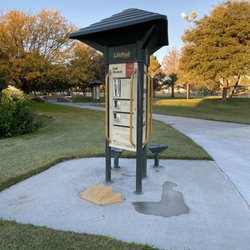 Del Norte Park - There are several exercise stations like this along the cement walking path at Del Norte Park (10/26/2022)