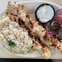 Rose's Place - Chicken Kufta Kabob Platter