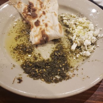Pasha Mediterranean Grill - Naan oil herbs feta while we wait for our food  yum! - Mediterranean Near Me - Selma, Texas