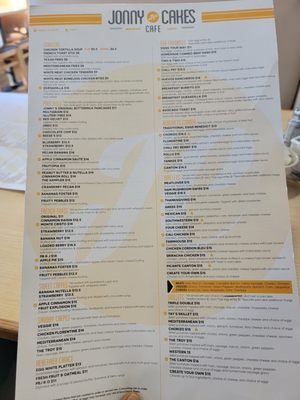 Menu photo 1 Jonny Cakes Cafe Troy, MI