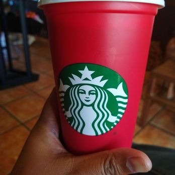 Starbucks - Free reusable red cup today, 11/2/2018 with purchase of holiday drink! - Coffee & Tea Near Me - Mission Viejo, California Starbucks - Free reusable red cup today, 11/2/2018 with purchase of holiday drink! - Coffee & Tea Near Me - Mission Viejo, California