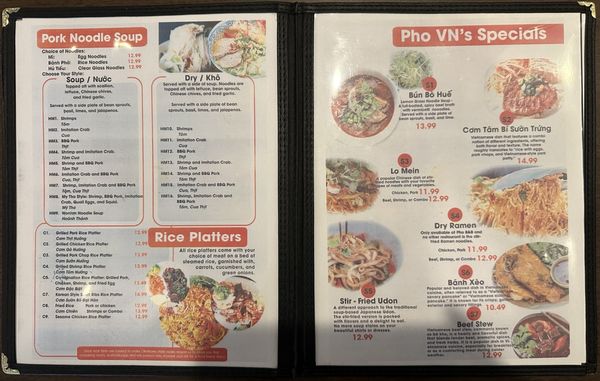 Menu photo 2 Pho VN Oklahoma City, OK Menu photo 2 Pho VN Oklahoma City, OK