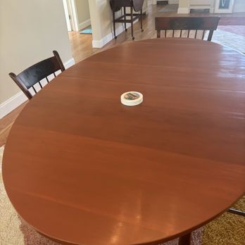 EZ Property Services - Refinished cherry wood table! - Handyman Near Me - Cranston, Rhode Island