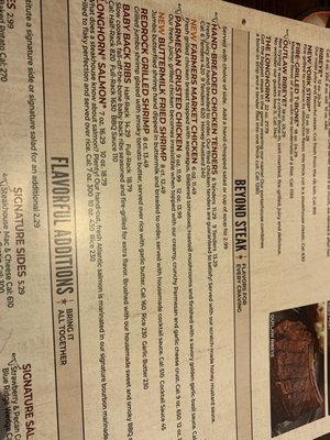 Menu photo 2 LongHorn Steakhouse Riverview, FL Menu photo 2 LongHorn Steakhouse Riverview, FL