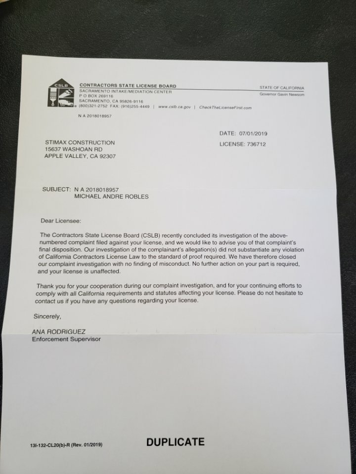 Slide of Stimax Construction