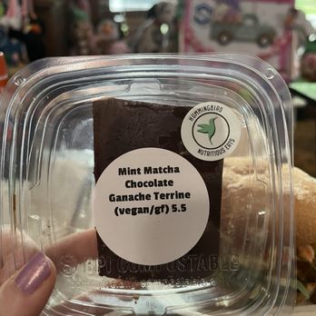 Hummingbird Nutritious Eats - Vegan mint Matcha chocolate ganache - Cafes Near Me - Haverhill, Massachusetts