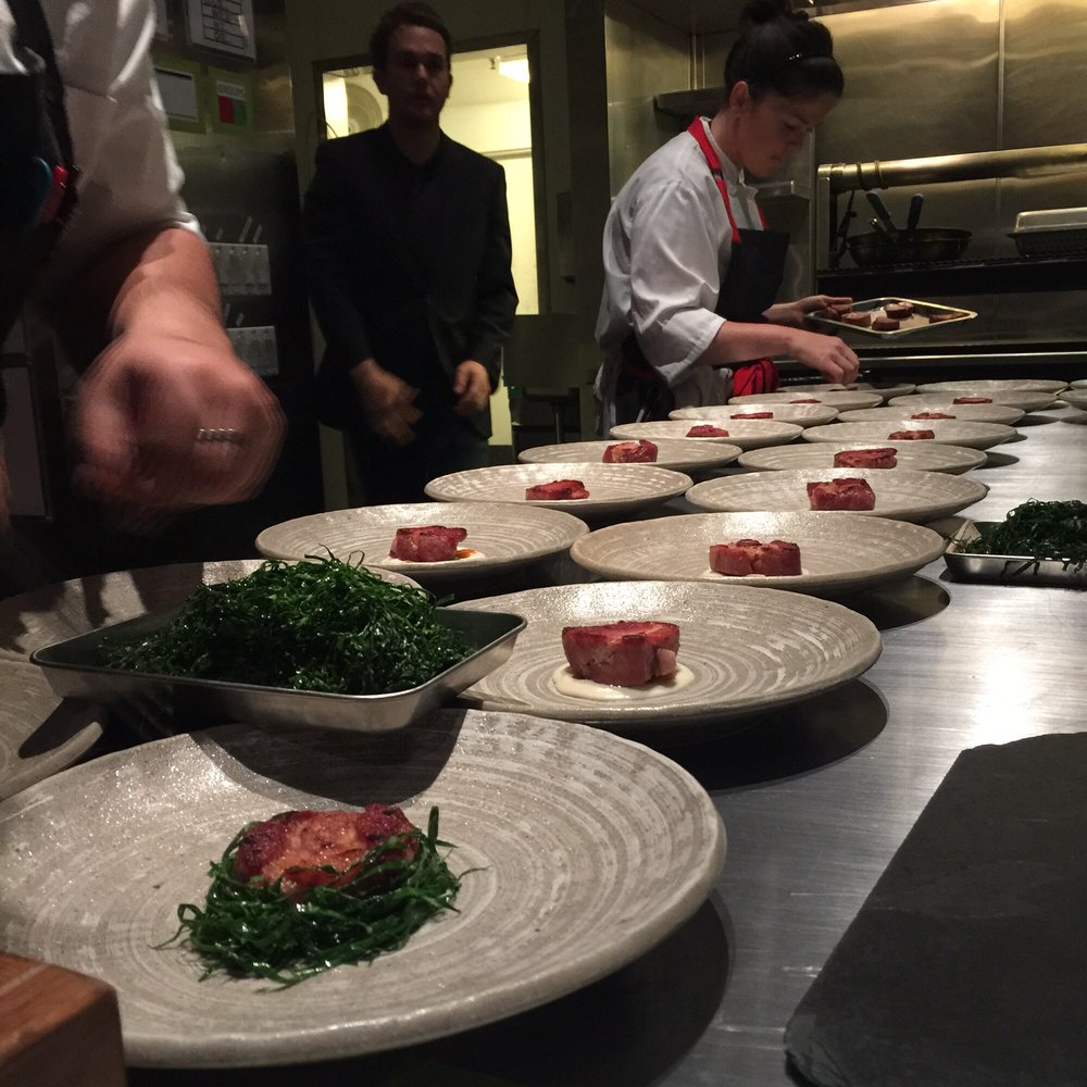 Lazy Bear - Pork in the making - New American Near Me - San Francisco, California