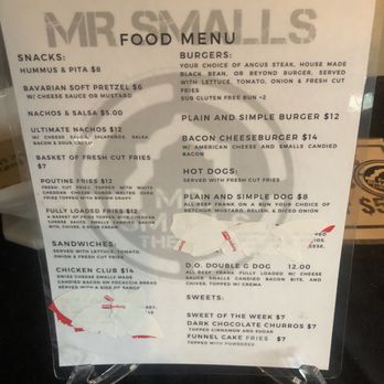 Mr Smalls Fun House - Menu June 2025 - Music Venues Near Me - Millvale, Pennsylvania Mr Smalls Fun House - Menu June 2025 - Music Venues Near Me - Millvale, Pennsylvania
