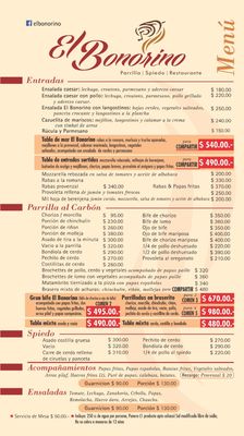 Menu photo 4 El Bonorino Buenos Aires, C