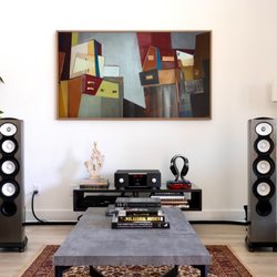 Killer Stereo Setup! Revel F226Be + Mark Levinson No. 5805 (with Samsung Frame TV)