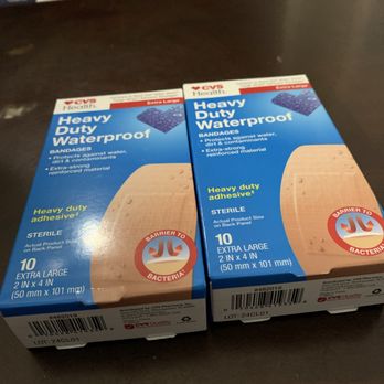 CVS Pharmacy - CVS Health Heavy Duty Waterproof Bandages. (2) boxes  Price $5.69 each. - Drugstores Near Me - Lemon Grove, California
