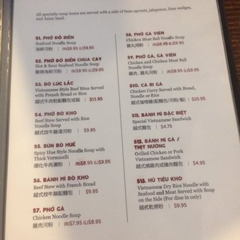 Lotus Pho Restaurant - Menu on 7.17.17 - Vietnamese Near Me - Richmond, British Columbia