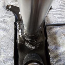 The Shop Fabrications - Weld on chair post looks awesome he even painted it.