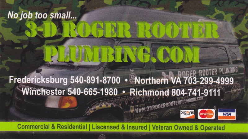 Slide of 3D Roger Rooter Plumbing & Repair