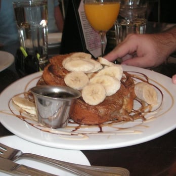 Oliver's Bistro - Banana stuffed French Toasts - Breakfast & Brunch Near Me - Miami Beach, Florida