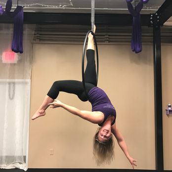 Aerial Dance Pole Exercise - Instructor Paula demonstrating an Intermediate move on Hoop! - Dance Studios Near Me - Appleton, Wisconsin Aerial Dance Pole Exercise - Instructor Paula demonstrating an Intermediate move on Hoop! - Dance Studios Near Me - Appleton, Wisconsin