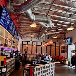 Inside, order area