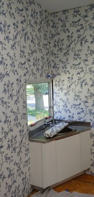 Powder Rooms/Baths - Homeowners alike seem to want their powder rooms and baths beautified with wallpaper.