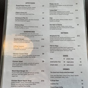 Mayfair Taproom - Menu - Pubs Near Me - Indianapolis, Indiana