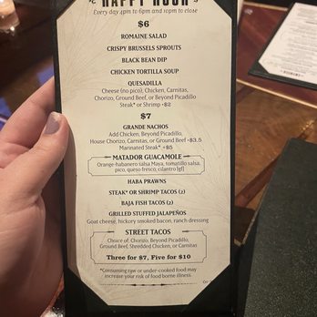 Matador Ballard - Happy hour menu - Mexican Near Me - Seattle, Washington Matador Ballard - Happy hour menu - Mexican Near Me - Seattle, Washington