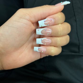 Magic Beauty Salon - Acrylic with dip set & rhinestones $85 - Nail Salons Near Me - Vallejo , California Magic Beauty Salon - Acrylic with dip set & rhinestones $85 - Nail Salons Near Me - Vallejo , California