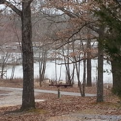 Missing Hill Resort & Campground - View from Cabin porch. Mid March.