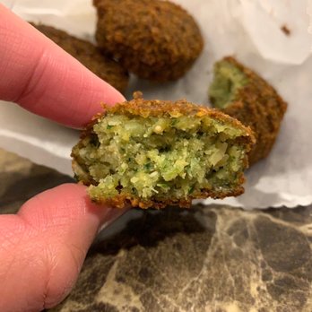 Falafel Palace - Cross section of a falafel - Greek Near Me - Northridge, California Falafel Palace - Cross section of a falafel - Greek Near Me - Northridge, California