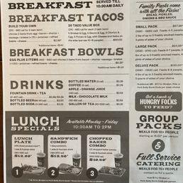 Menu - November 2025