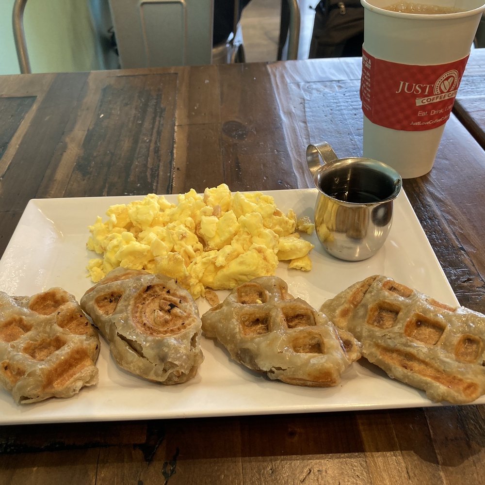 Just Love Coffee Cafe - Pooler, GA - Sausage dippers with syrup - Cafes Near Me - Pooler, Georgia Just Love Coffee Cafe - Pooler, GA - Sausage dippers with syrup - Cafes Near Me - Pooler, Georgia