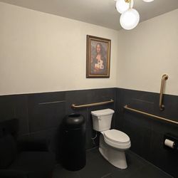 Bathroom with off couch