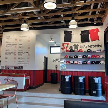 Taco Viva - Inside wall with menu - Mexican Near Me - Phoenix, Arizona