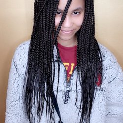 Jamilla  Braiding Co - Large mid-back  box braids