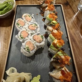 Tori Jiro - Spicy tuna Roll and a special roll - Japanese Near Me - Watertown, Massachusetts Tori Jiro - Spicy tuna Roll and a special roll - Japanese Near Me - Watertown, Massachusetts